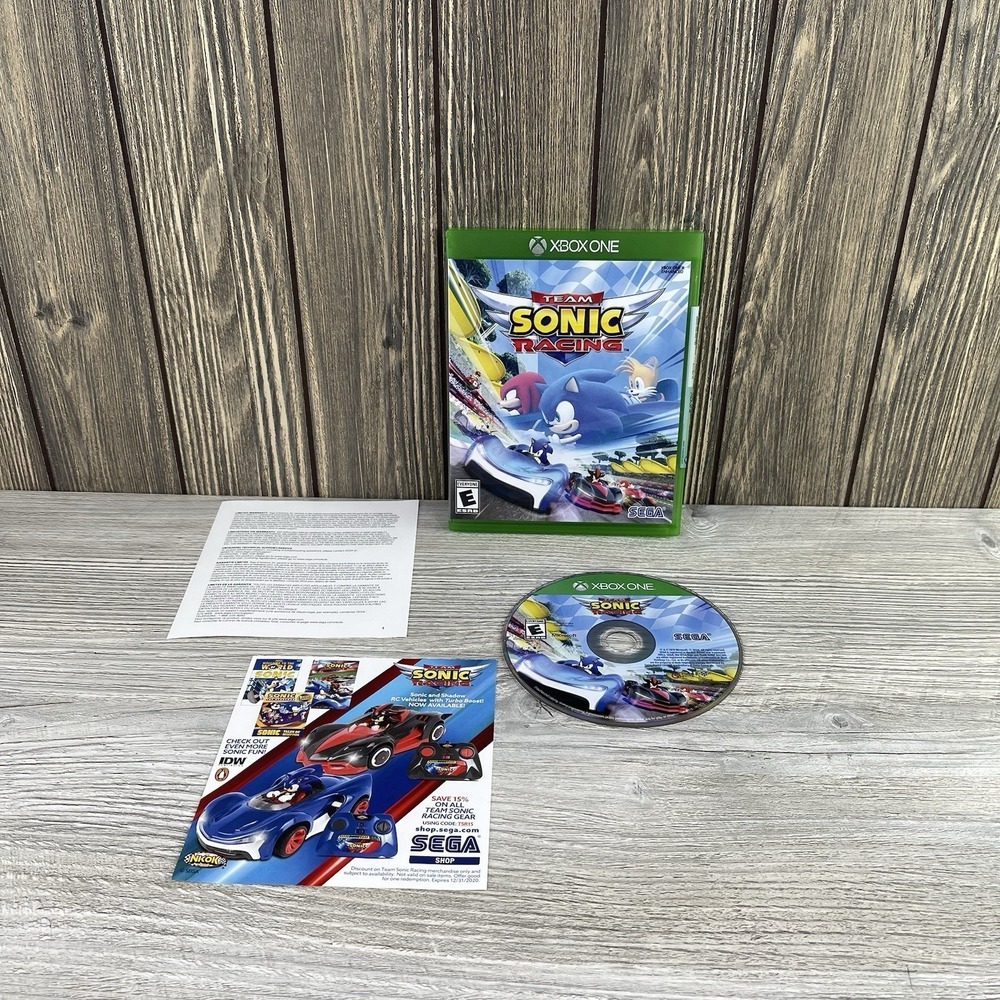 Team Sonic Racing (Microsoft Xbox One, 2019) CIB & Tested.